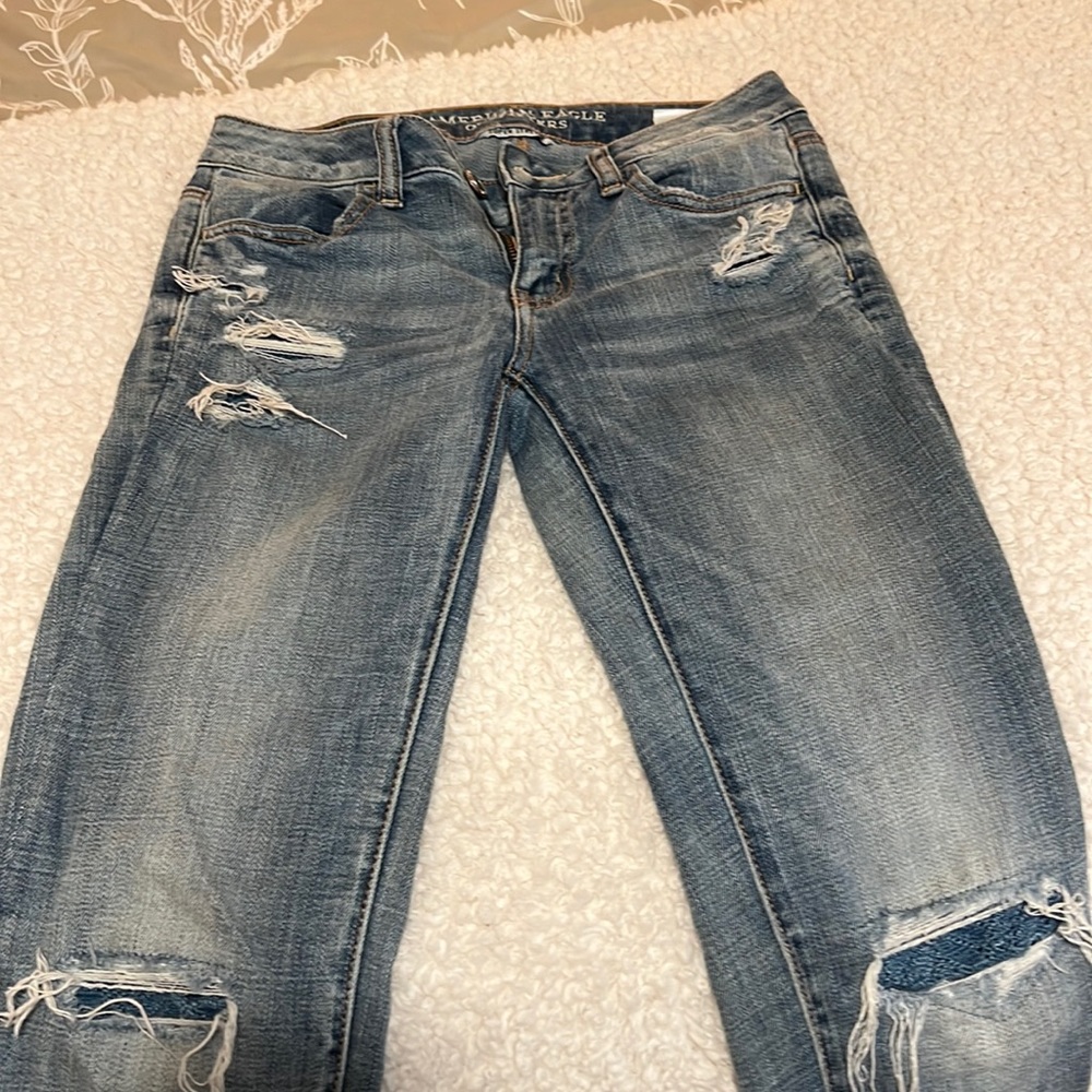 American Eagle Outfitters Ripped Jegging Skinny Jeans Size 2